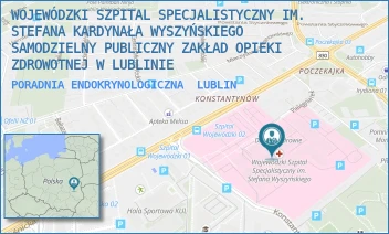 PORADNIA ENDOKRYNOLOGICZNA - WOJEWÓDZKI SZPITAL SPECJALISTYCZNY IM. STEFANA KARDYNAŁA WYSZYŃSKIEGO SAMODZIELNY PUBLICZNY ZAKŁAD OPIEKI ZDROWOTNEJ W LUBLINIE - AL. KRAŚNICKA 100, LUBLIN