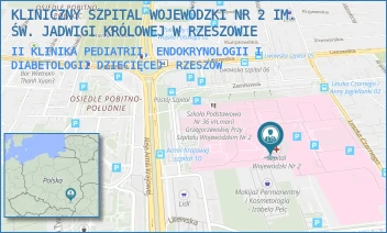 II KLINIKA PEDIATRII, ENDOKRYNOLOGII I DIABETOLOGII DZIECIĘCEJ - KLINICZNY SZPITAL WOJEWÓDZKI NR 2 IM. ŚW. JADWIGI KRÓLOWEJ W RZESZOWIE - UL. LWOWSKA 60, RZESZÓW