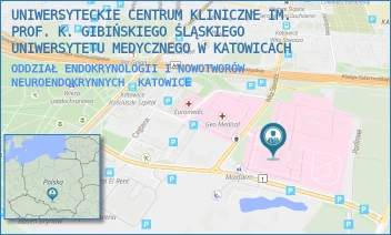 ODDZIAŁ ENDOKRYNOLOGII I NOWOTWORÓW NEUROENDOKRYNNYCH - UNIWERSYTECKIE CENTRUM KLINICZNE IM. PROF. K. GIBIŃSKIEGO ŚLĄSKIEGO UNIWERSYTETU MEDYCZNEGO W KATOWICACH - UL. CEGLANA 35, KATOWICE