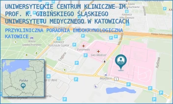 PRZYKLINICZNA PORADNIA ENDOKRYNOLOGICZNA - UNIWERSYTECKIE CENTRUM KLINICZNE IM. PROF. K. GIBIŃSKIEGO ŚLĄSKIEGO UNIWERSYTETU MEDYCZNEGO W KATOWICACH - UL. CEGLANA 35, KATOWICE
